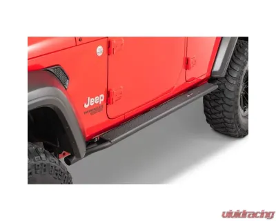 Quadratec Brute Strength Side Steps Jeep Wrangler Unlimited 4-Door JL 2018-2021 - 12057 0271